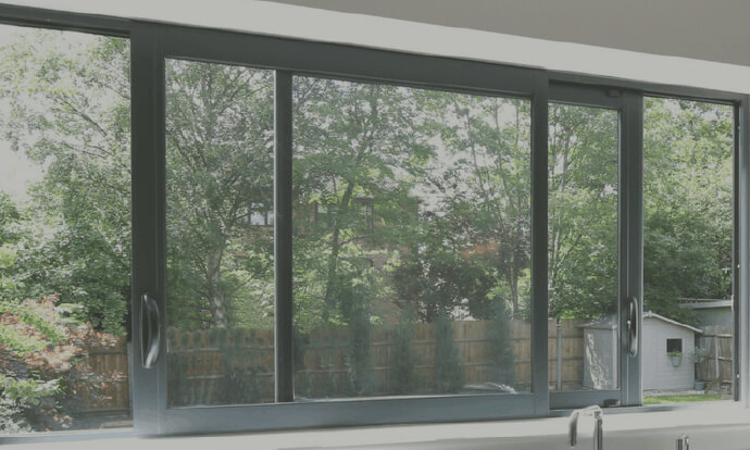 image of an aluminium sliding window